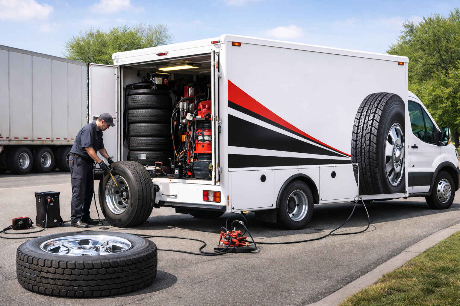 24/7 Emergency Truck Tyre